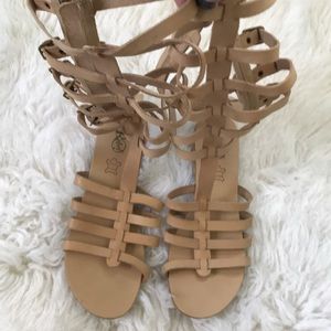 Genuine leather gladiator sandals - 10